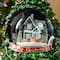 Glitzhome® 100mm Christmas Resin Lighted Musical Snowflakes Christmas Tree Waterglobe